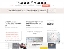 Tablet Screenshot of newleafwellness.biz